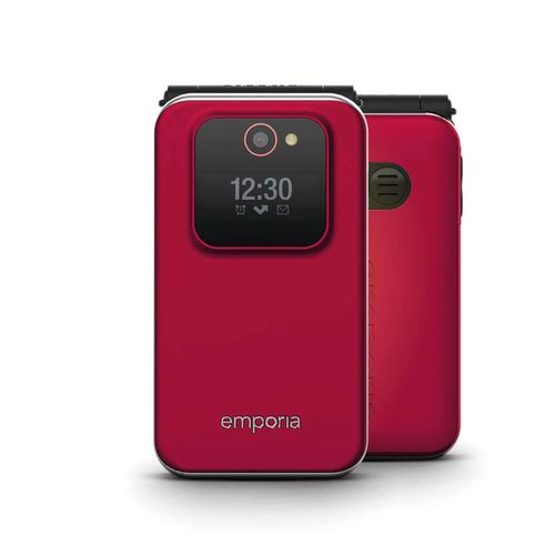 Emporia JOY 4G/LTE Red - Modell 2025 Handy (Seniorenhandy, Klapp)