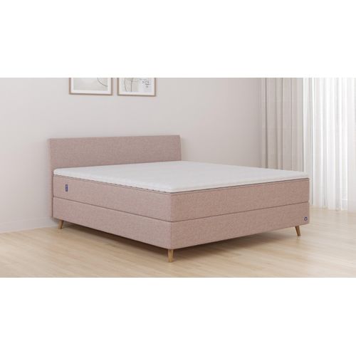 BRUNO Boxspringbett Premium 180x200cm in Pink Blush Rosa | Matratzen-Härtegrad: Links H2 / Rechts H2 | mehrfach ausgezeichnet in Design & Qualität