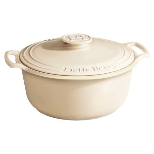 Runder Schmortopf - 7,1 L Creme