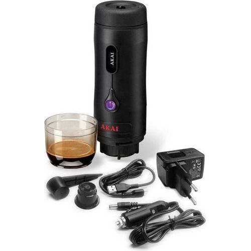 Tragbare Reise-Espressomaschine AESP-312, kabellos, automatisch, für Nespresso L'OR Kapseln, 15 bar, 0,6 l, 25,5x7,3x7,3 cm