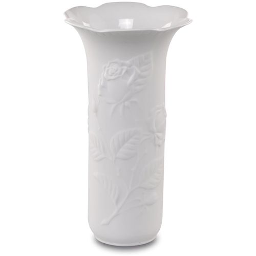 Dekovase KAISER PORZELLAN "Rosengarten", bunt, B:11cm H:18cm, Biskuitporzellan, Vasen, Biskuit-Porzellan