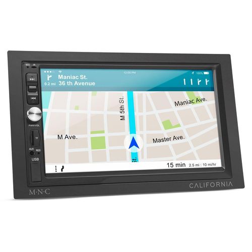 MNC - Double Din Autoradio 7'' - 4x50W - Android - mit Bluetooth - Screen Mirror - Airplay - AUX - 3x USB