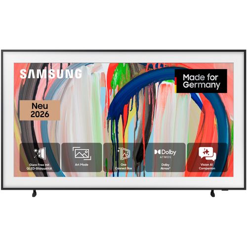 SAMSUNG QLED-Fernseher "GQ55LS03HAU", Energieeffizienz: F (A-G), schwarz, 55 ″, Fernseher, The Frame, Art Mode Kunstwerke, Antireflexion, Rahmen austauschbar