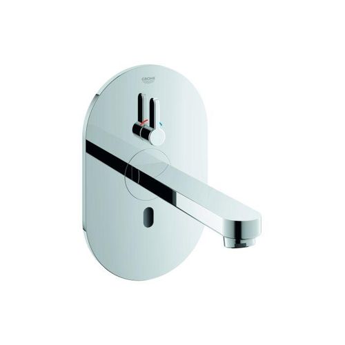 GROHE Eurosmart Cosmopolitan E Bluetooth Fertigmontageset 36412000 Ausladung 172mm, chrom, Infrarot-Waschtisch-Wand-Armatur, mit Trafo