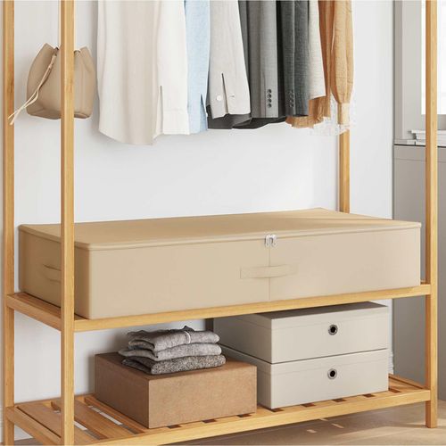 Möbel Aufbewahrungsbox 24 pcs Creme 90 x 48 x 15 cm VliesstoffAufbewahrungsboxen - Aufbewahrungsboxen c6690