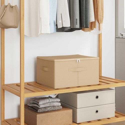 Möbel Aufbewahrungsbox 24 pcs Creme 50 x 30 x 25 cm VliesstoffAufbewahrungsboxen - Aufbewahrungsboxen c6683