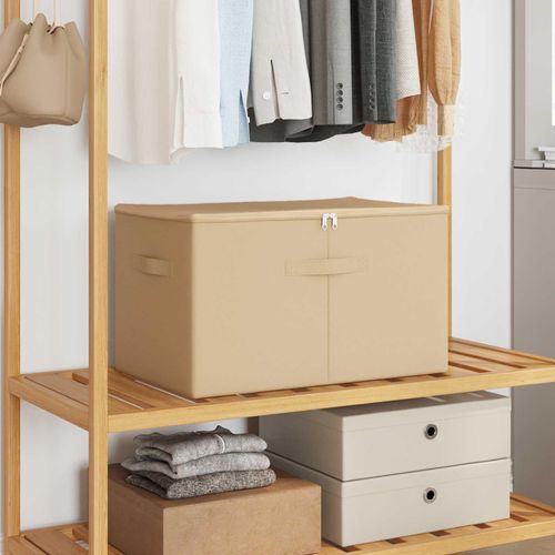 Möbel Aufbewahrungsbox 24 pcs Creme 60 x 43 x 35 cm VliesstoffAufbewahrungsboxen - Aufbewahrungsboxen c6687
