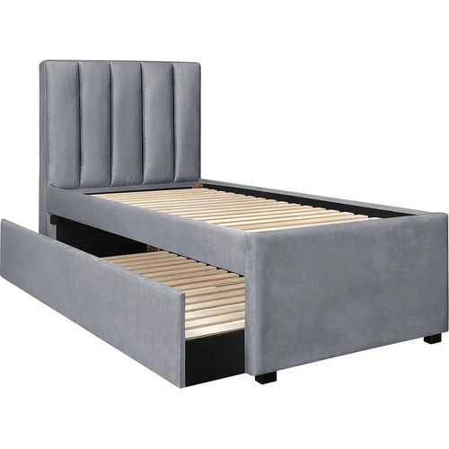 Halmar RUSSO 90 cm Bett grau (4 Kartons)