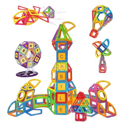 Bauklötze 160 Stück - Magnetische Bauklötze - Konstruktionsspielzeug