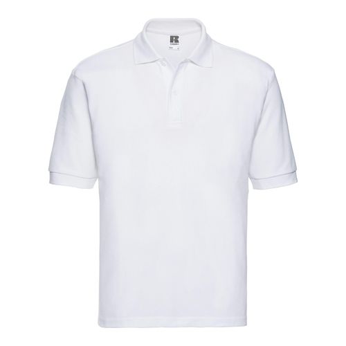 Russell Heren Polycotton Pique Poloshirt (Wit)