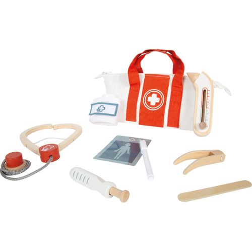Spielzeug-Arztkoffer SMALL FOOT "Arzttasche, rot", rot, Rollenspielzeug, Kinder, Holz