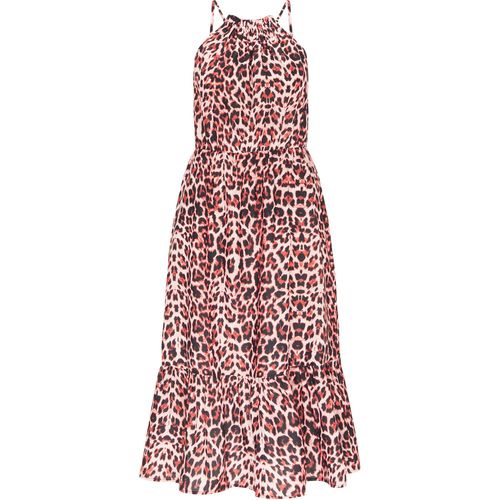 Faina midi-jurk Dames Rode Leeuw