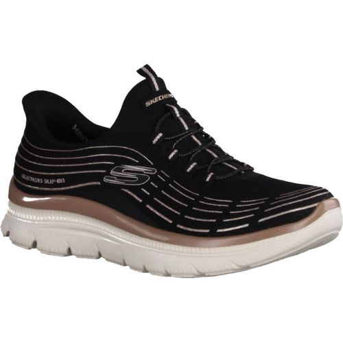 Skechers Summits Plus 150611BKRG Damen, Sneaker, Slip Ins, Materialmix, Black - Skechers technologie Skechers Marken Skechers Slip-Ins, Schwarz
