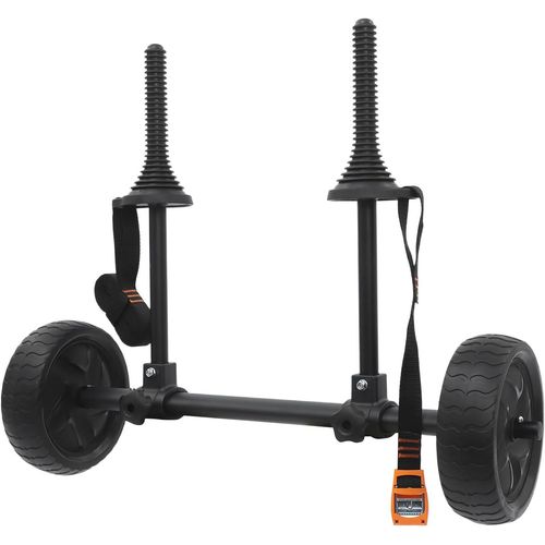 Kajak Transportwagen bis 45 kg, verstellbare Breite von 6–28 cm mit rutschhemmenden Rädern, abnehmbarer Kanu-Transportwagen für Kajaks, Kanus und Paddleboards