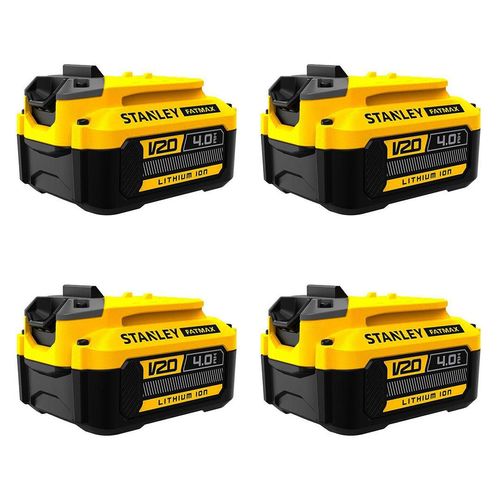 Pack mit 4 baterías STANLEY SFMCB204 (18V - 4,0 Ah)