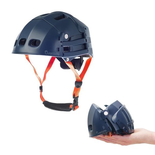 Overade Plixi Fit Helm faltbarer Fahrradhelm S/M 54-58 cm blau