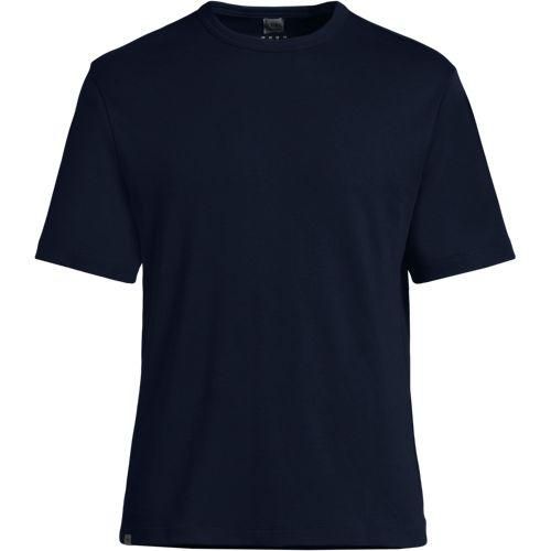 Supima-Shirt '63 aus Interlock-Baumwolle in Tall-Größe, Herren, size: tall, Blau, Baumwolle, by Lands' End