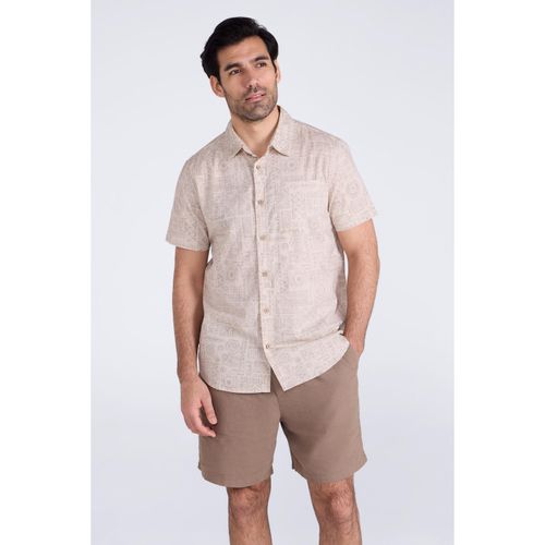 Mountain Warehouse Heren Preston Illustratie Shirt (Beige)