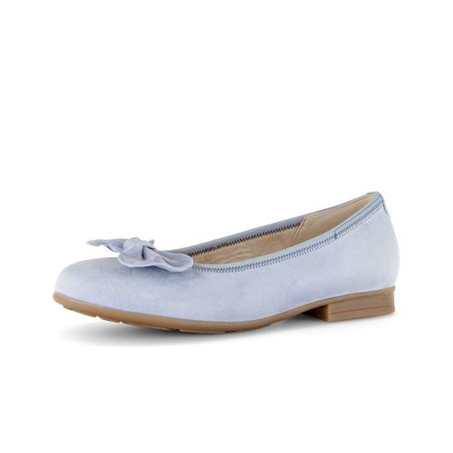 Ballerina GABOR "Eleganter Ballerina", Damen, Gr. 35, blau, Schuhe Ballerina