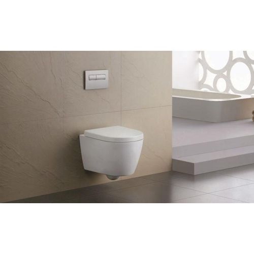 Geberit iCon Wand-Tiefspül-WC 501661001 35,5x53cm, geschlossene Form, rimfree, weiß