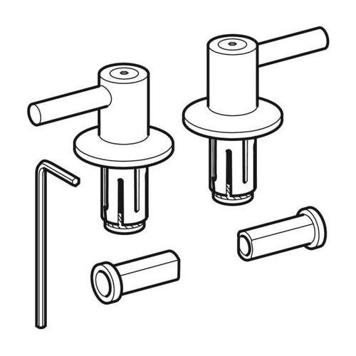 Geberit Scharnier-Set 598147000 für WC-Sitz