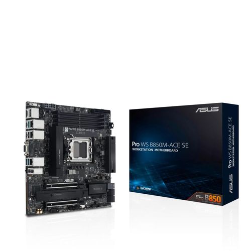 ASUS Mainboard "PRO WS B850M-ACE SE", schwarz, B:27,5cm H:7,2cm T:27,7cm, Mainboards