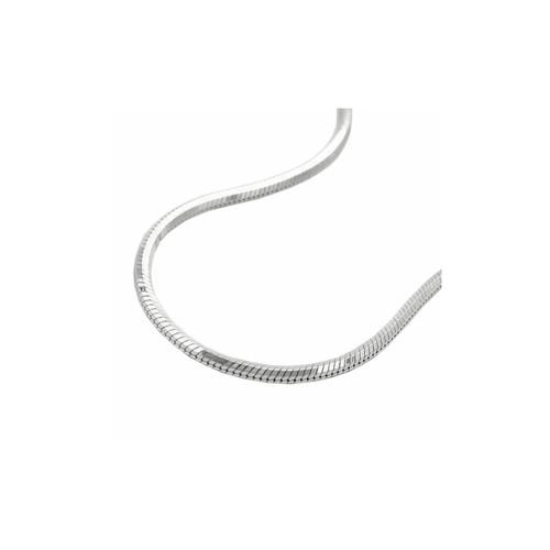 Gallay Kette 1,3mm Schlange fünfkantig diamantiert Silber 925 45cm