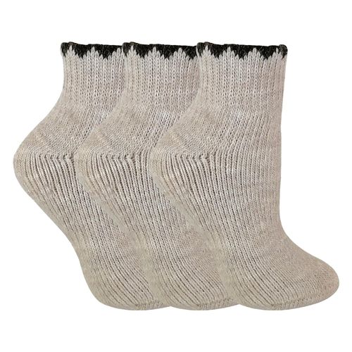 3 Paar Dames Korte Alpaca Wol Vochtregulerende Sokken