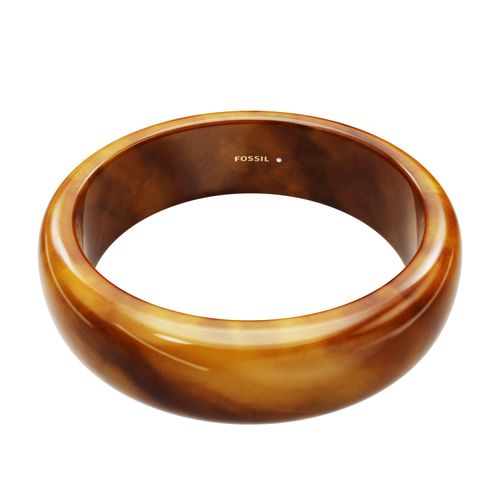 Armreif FOSSIL "Jewelry", braun, Armbänder, Damen, 17,8cm, Resin, Armreif