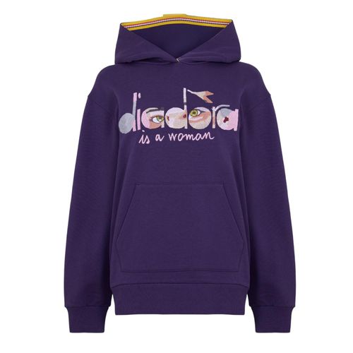 Diadora Dames/Dames Oog Polycotton Hoodie (Paars)