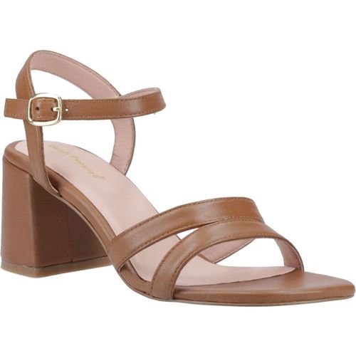 Hush Puppies Nalani Leren Damessandalen In Het Bruin