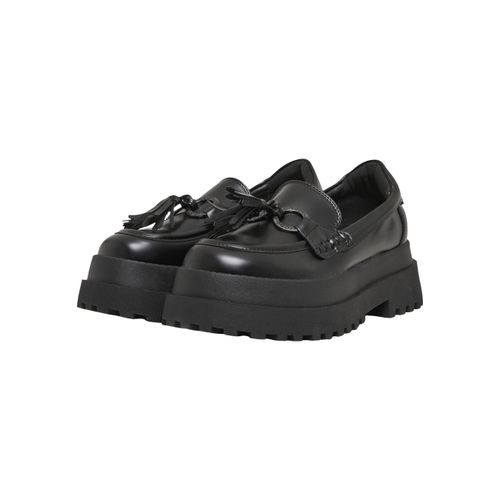 Loafer BUFFALO "Buffalo PLUTO LOAFER", Damen, Gr. 39, schwarz, Leder, unifarben, Schuhe Loafer