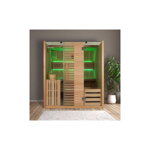HOME DELUXE Traditionelle Sauna OMAHA - 180 x 150 cm für 4 Personen