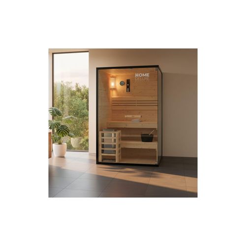 HOME DELUXE Traditionelle Sauna SHADOW M - 120 x 120 cm für 2 Personen