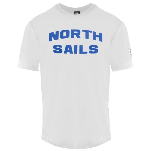 Wit T-shirt met merklogo van North Sails
