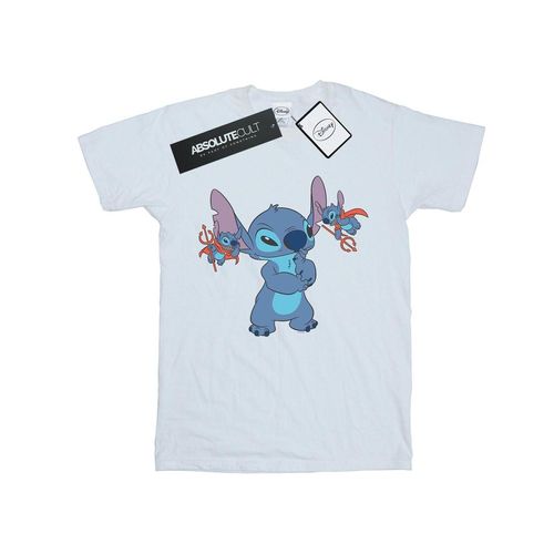 Disney Heren Lilo en Stitch Kleine Duivels T-shirt (Wit)