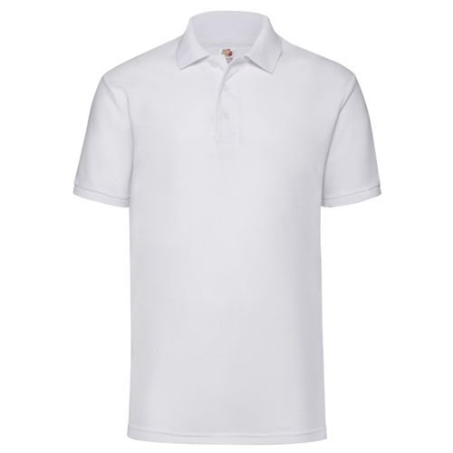 Fruit of the Loom Heren 65/35 polycotton piqué poloshirt (Wit)