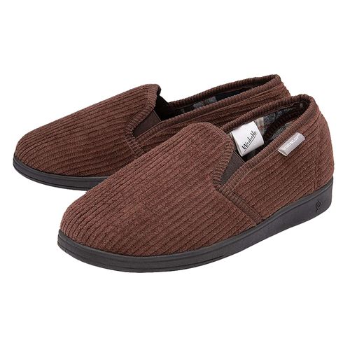 Heren Pantoffels met Tartan Voering en Geheugenfoam