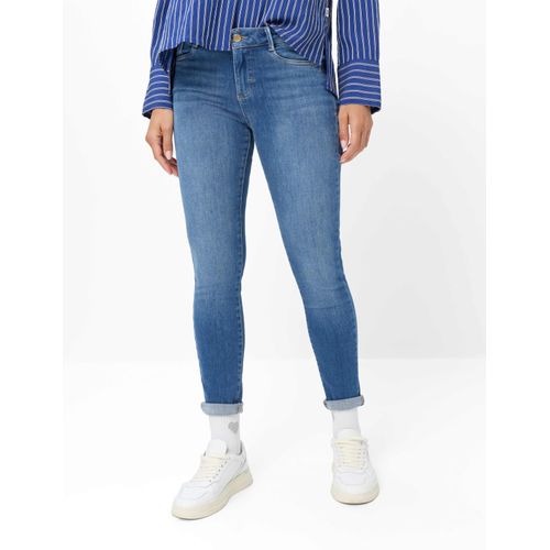 Brax Damen Five-Pocket-Hose Style ANA USED REGULAR BLUE, denim blau regular, Gr. 40K