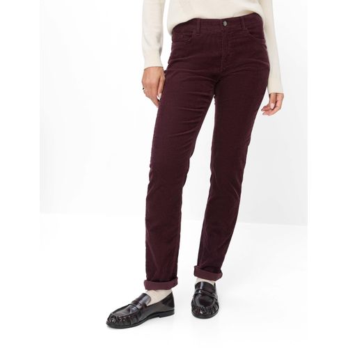 Brax Damen Cordhose Style CAROLA BLACKBERRY VIOLET, dunkles lila, Gr. 52L