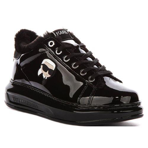 Karl Lagerfeld Kapri NFT Shine In Black Patent For Women – 5 UK - 38 EU - 7 US / Black Patent