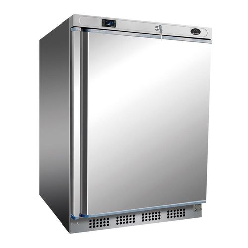 Gastro Kühlschrank | Edelstahlkühlschrank | Gewerbekühlschrank | 1 Tür | Edelstahl | 130 Liter | -2 bis +8 °C