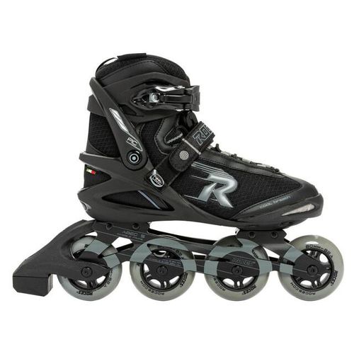 Roces pic tif 80 black-grey inline skate heren -