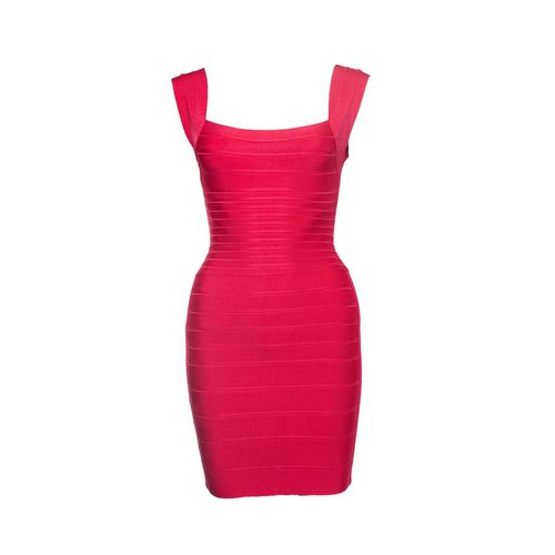 Herve Leger, Fuchsia Zoe bodycon stretch jurk