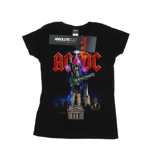 AC/DC Dames/Dames Angus NYC Katoenen T-Shirt (Zwart)