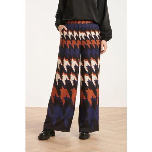 Smashed Lemon 24525 houndstooth print broek |