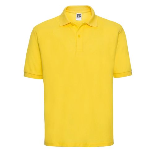 Russell Heren Polycotton Pique Poloshirt (Geel)