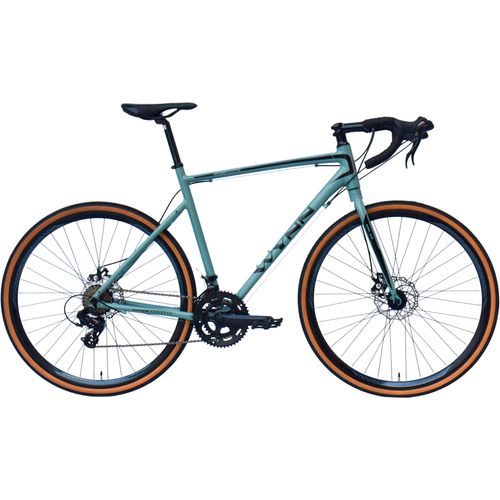 Gravelbike WYNN "GRL3.0" Gr. 54, grün, grün, Fahrräder, 54cm, 28 Zoll (71,12cm) hinten: 28 Zoll (71,12cm)