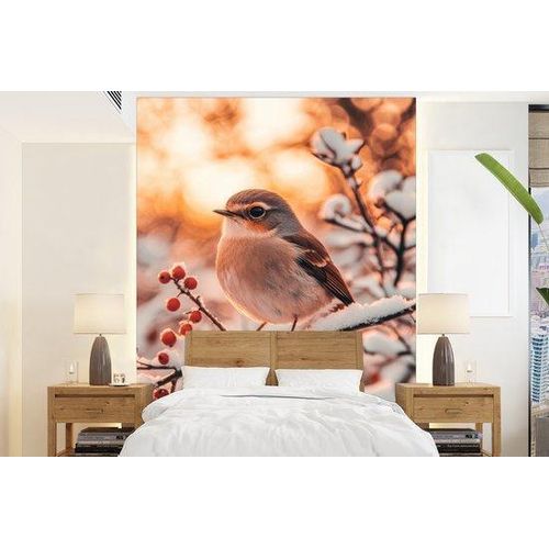 Winterdienst Vogel-Tak-Behang, 190 cm x 260 cm, weiß