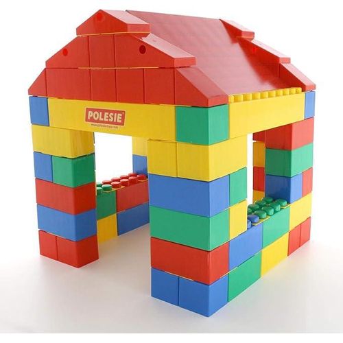 Haus aus 134-tlg. XXL-Bausteine Bausteinblock +12M